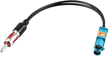 YILAINDUO Fakra zu DIN Adapterkabel Dual Fakra Z Stecker zu Din ISO Stecker DAB Antennenkabel RG174 15CM für Auto Stereo Audio FM/AM Radio Antenne HD Radio Head Unit CD Media Player Receiver