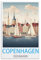 KmoNo Copenhagen Dänemark Vintage Reiseposter 20 x 30 cm Poster Dekor Malerei Leinwand Wandkunst Wohnzimmer Poster Schlafzimmer