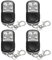Palwin 4 Piezas Mando Garaje, Mando Puerta Garaje, 433.92 MHz Mando a Distancia Universal Automático con 4 Botones para Puerta de Garaje Coche Universal