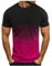 blitzangebote des Tages Herren Tshirt Sommer Sport Kurzarm Shirts Lose Rundhals Oberteile Casual Baumwolle Tunika Tops Vintage Farbverlauf Sportshirt Leicht Lustig T-Shirt Regular Fit Laufshirt