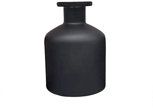 YLSZHY Empty Glass Diffuser Bottle, Refillable Aromatherapy Jar Container, 50/100 ml Fragrance Essential Oil Accessories for Home Bathroom Bedroom(100ML Matte Black)