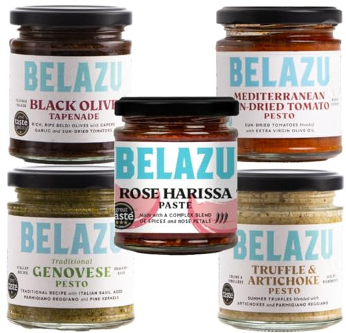 Belazu Bundle - Tapenade, Harissa, Tomato, Genovese, Truffle - (Pack of 5)