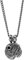 HG HAZE & GLORY Halskette mit Anhänger Unisex aus 925 Sterling Silber, Schmuck Unisex, Silberkette mit Anhänger oxidiert, mit Zirkonia, Vintage, Black Zirkonia Circle, 5660 cm