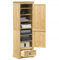 Willood Kleiderschrank Corona 55x38x170 cm Massivholz Kiefer Braun kleiderständer für das Schlafzimmer