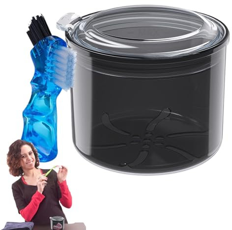 Gobelet de trempage pour prothèses dentaires | Étui portable pour prothèses dentaires | Gobelet de rangement pour fausses dents | Le récipient pour prothèses dentaires est conçu pour faciliter le