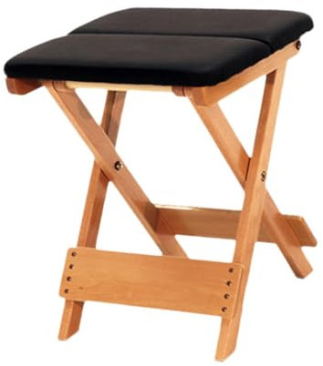 Sharplace Holz Klapphocker Klappsitz Holz Leichter Tragbarer Klappstuhl Fußstützenhocker Faltbarer Hocker für Camping Haushalt