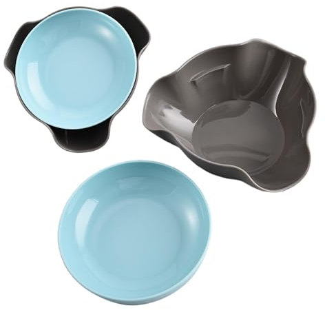 Erconsso Snack Serving Dish | Double Layer Dish Nut Serving Storage Bowl,Nut Shell Candy Storage with Food Waste Compartment for Pistachios, Cherries, Edamame