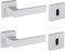 Brackle Maniglia AURA Per Porte Interne Stile Moderno Modello Quadrata (Bianca)