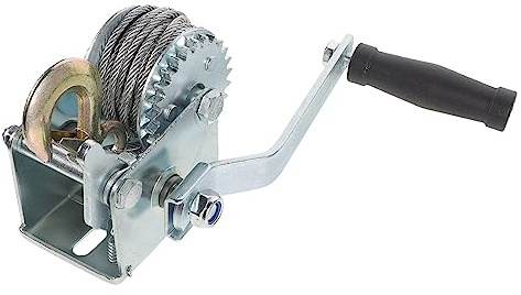 Cabrestante pequeño de servicio pesado, cabrestante pequeño de remolque manual Cabrestante pequeño de mini remolque 500LBS con cable de acero de 7 m con mango que ahorra mano de obra