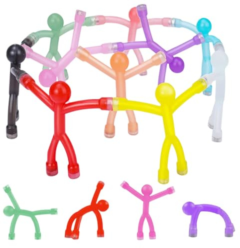 Umllpet Mini Magnetische Figuren Spielzeug für Kinder, 10 Farben Spielzeugmagnete Spiel, Kühlschrank Magnete Männchen Reisespielzeug für Kinder, Magnete Stark für Magnettafel für 3-12 Jahre Alt