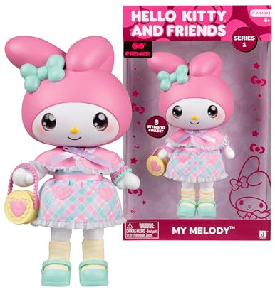 Hello Kitty - My Melody Premier Puppe 20 cm, 9 Gelenkpunkte, abnehmbare Kleidung und Zubehör, für Sammler, Kinder und Mädchen ab 3 Jahren