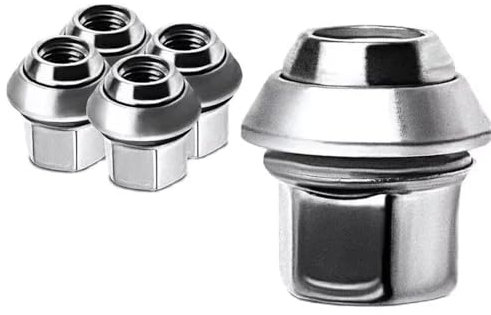 HZSMYXGS Bulloni Cerchioni Compatibile con Volvo per S40 V40 V50 C30 S70 Bulloni per Pneumatici secchi per Ruote Auto 31200241 31373474