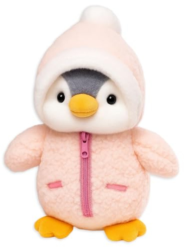 GSOIDJY Pinguin Kuscheltier, 25 cm Höhe, Süße Kuscheltiere für gemütliche Stunden, Kuscheltier Pinguin mit weichem Plüsch, Kuscheltiere für Erwachsene, Geeignet für die Meisten Menschen