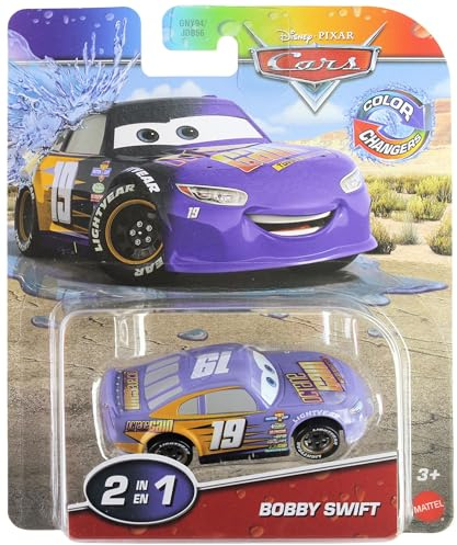 Disney Cars 2026 Color Changers Piston Cup Racer Octane Gain #19 Bobby Swift