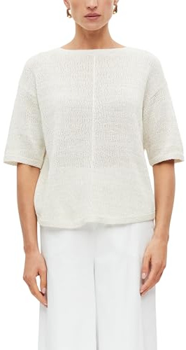 s.Oliver Kurzarm-Strickpullover mit Glitzergarn