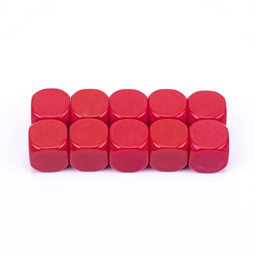 LianShi 22MM gerundetes leeres sechs mit Seiten versehenes Würfel-Unterricht verursachte Sesources Spiel, das Plastikwürfel Vier Farben wählt