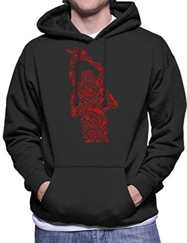 Cloud City 7 Texas Chainsaw Massacre Chainsaw Montage Men's Hooded Sweatshirt Black