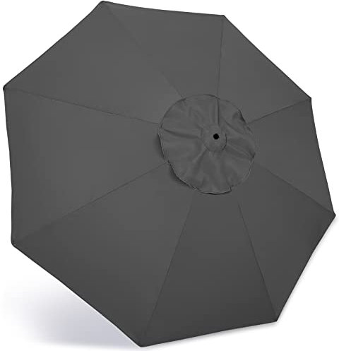 ABCCANOPY Parasol Umbrella Replacement Cover Sunshade Market Umbrella Canopy for 2.7M 8 Ribs