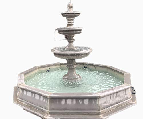 3 tier edwardian fountain in large frontire pool