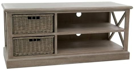 Paris Prix Meuble TV & 2 Paniers Catherine 120cm Naturel