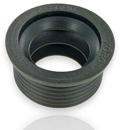 DL-pro Siphonmanschette 1 1/4 Zoll DN 30/40 mm – Passgenaue Gummidichtung für Abfluss- & Ablaufrohre – langlebiges Material – ideal für Waschbecken & Waschtisch