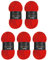 Wollbiene Softy, 5 gomitoli di lana di ciniglia da 100 g, per lavorare a maglia, lana per bambini, 500 g di ciniglia Super Bulky Crochet Yarn (rosso 09)