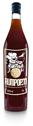 Rumpop'n 3 L (20% Vol.) - Popcorn-Geschmack - Echter karibischer Rum, Original-Aromen aus Guyana, Barbados und Jamaika - glutenfrei, vegan, handgemacht