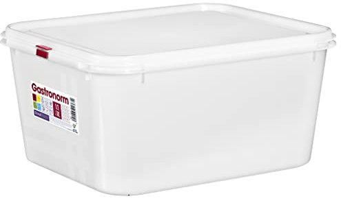 COM-FORT HOUSE - Tartera rectangular para comida reutilizable con tapa, apto para microondas, lavavajillas y congelador. Medidas: 324x265x150 10L, Pakc de 3 unidades