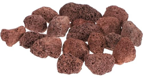 Rote Vulkan-Lavasteine – Vulkanfelsen – Ornament – für Aquarium, Vulkanisches Aquarium, dekorativ, Fischfelsen, Filter aus natürlichem Material, G Felsen, Dekoration, 450 g