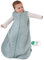 LaLoona Baby Mull Schlafsack 0.5 TOG/Sommerschlafsack ohne Ärmel, ÖKO-TEX Standard 100, 100% Baumwolle - Mint (90 cm)