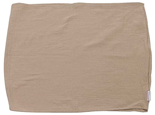 HOBEA-Germany Baby-Lagerungsbezug für Stillkissen XXL Lagerungskissen Schwangerschaftskissen Seitenschläferkissen groß (Musselin Taupe)