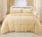 Utopia Bedding Seersucker Duvet Cover - King Size Duvet Cover Set with Pillowcases - Soft Microfibre Polyester Seersucker Bedding (Beige)