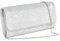 Tolenre Damen Clutch Abendtasche Silber Glitzer Kettentasche Elegante Envelope Tasche Party Umhängetasche für Damen Mädchen Hochzeit Freizeit Party Abschlussball Prom