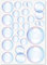 21 Seifenblasen Aufkleber I 3 bis 8 cm I Bubbles Badezimmer Klebe-Set I kfz759
