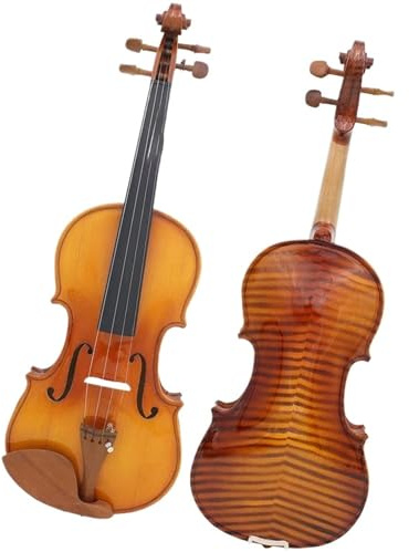 professionelle Geige 4/4, 1/2, 3/4Violine Fichte Panel Akustische Violine Geige Mit Fall Bogen Saiten Schulter Rest Tuner Tuch (Color : 3/4set)