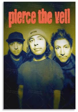 Pierce The Veil Poster Band Leinwand Wandkunst dekorative Wohnkultur Gemälde für Wohnzimmer Schlafzimmer 30 x 45 cm ungerahmt