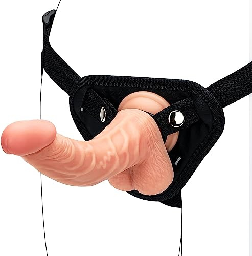 Fengfeiyan 9.0‘’ Inch Strap on Dildo with Harness Strap On for Men and Women Harness Dildo for Men Strap on Penis Gay Sex Toys Portable Sex Toy for Adults for for Women Penis Extension (Flesh)