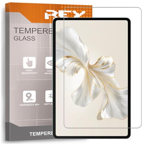 REY Pack 2X Bildschirmschutz aus gehärtetem Glas für Honor PAD 9 12,1, Schutzfolie, Displayschutzfolie 9H+ Härte, Anti-Kratzen-Öl-Bläschen