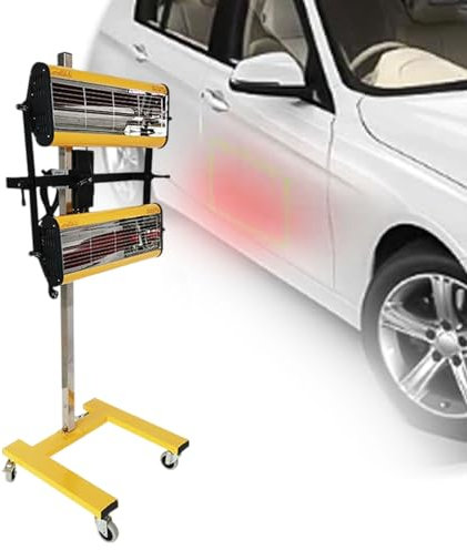 Lampe de durcissement de peinture pour réparation de carrosserie de voiture – Chauffage de peinture à ondes courtes pour voiture et meubles
