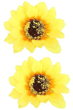 2st Sonnenblumen-serviettenschnalle Vintage-Ring Serviettenschnallen Serviettenringe Bänder Serviettenringe Tischdekoration Rustikale Serviettenringe Stoff FUNOMOCYA
