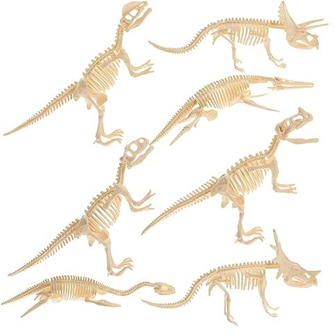 CORHAD 7stücke Dinosaurierskelette DIY Montage Spielzeug Dinosaurier Knochen Modell Für Junge Mädchen Lernspielzeug Dinosaurierfigur Partygeschenke Tischdekorationsfiguren