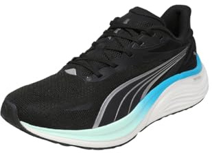 Puma Electrify Nitro 4 - Scarpa da Corsa su Strada, da Uomo, Puma Black Mint Melt Speed Blue, 41 EU