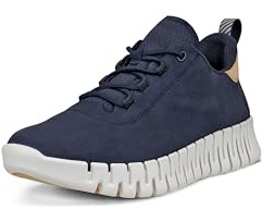 ECCO Damen Gruuv Sneaker, Marine Nubuk/Puder, 42/42.5 EU
