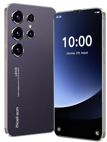 Fine Life Pro 4GLTE-Handy, Dual SIM + TF-Karte, 6,3-Zoll-Bildschirm, Dual-Kamera, 2GB RAM + 16GB ROM, TF-Erweiterung 128GB, Handy ohne Vertrag, für Anfänger (Purple)