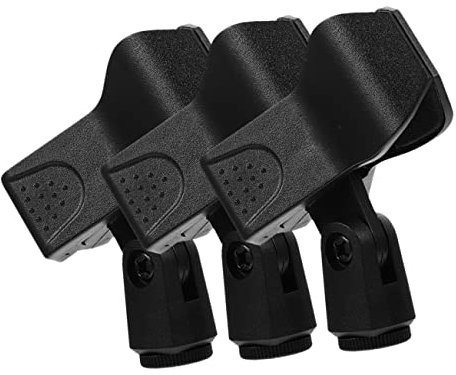 JOINPAYA 3pcs Microphone Clips Mic Holder for Microphones Lightweight Portable Design Easy Installation Anti- Construction