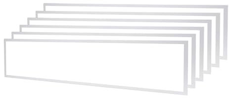 Ledvion - 6X Panneau LED, 120x30, 36W, 4000K, UGR <22, 100lm/W, Luminaire encastré inclus, Garantie 3 ans