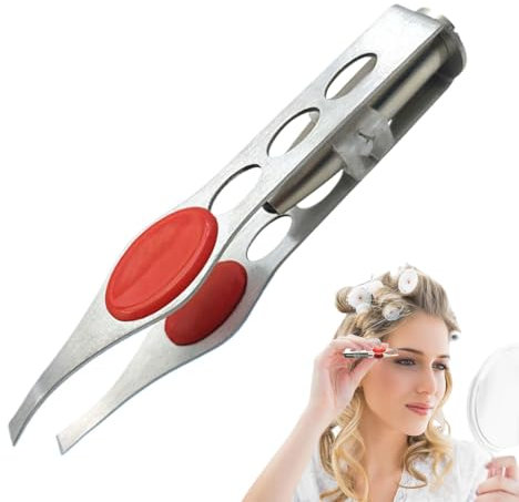 Pince à Épiler LED, Pinces à Épiler avec Lumière LED, Pince a Epiler Professionnelle, Pince à Épiler Sourcils en Acier Inoxydable, Pince à Épiler de Maquillage avec Lumière