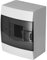 Coffret de Distribution Apparent 1 Rangée pour 4 Modules 104x140x173 mm IP40 - Blanc Boîtier Électrique en ABS - Coffret Électrique pour Installations Intérieures - Horoz Electric