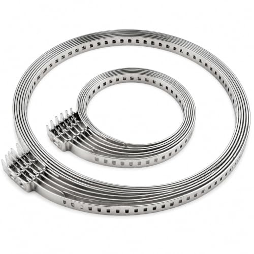 14 PCS Abrazaderas de Engarce de Acero Inoxidable, Abrazaderas Para Eje de CV, 7 Grandes Y 7 Pequeñas, Kit Ajustable para Manguera de Transmisión, Reparación Automotriz Universal