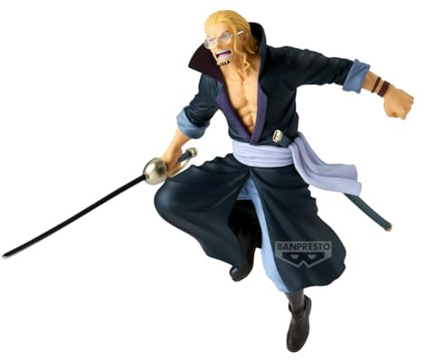 Banpresto Rayleigh One Piece Actionfigur Silvers - Battle Record Collection 16 cm - PZ71191P Mehrfarbig - Sammelfigur - Ideal für Anime-Fans